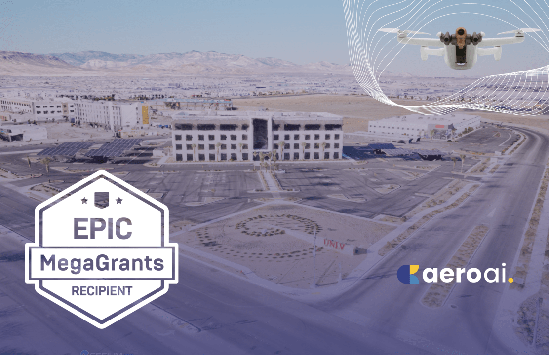 cover image for news Article: AERO AI Receives Epic MegaGrant to Advance Development of SiEGA: An Immersive 3D Drone Geospatial Data Platform