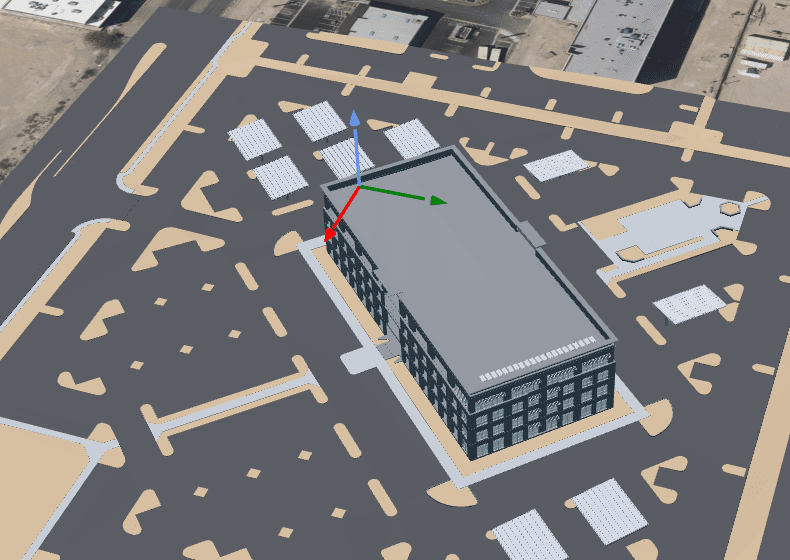 3D transform gizmo on a model in SiEGA Web