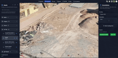 Export features in SIEGA Web